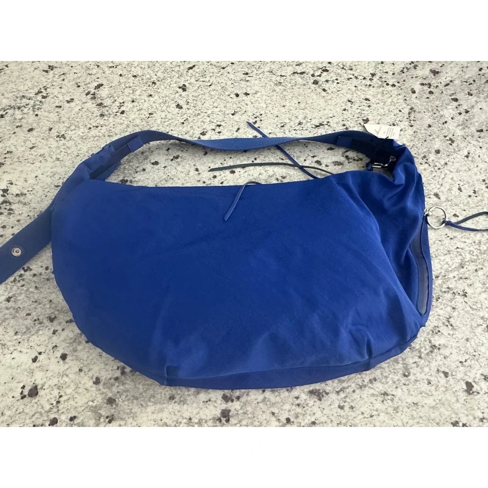 Nwt Rebecca Minkoff large bright blue nylon hobo bag